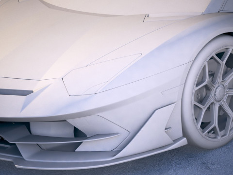 Aventador SVJ 2019 3D-Modell