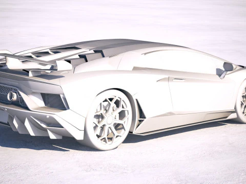 Aventador SVJ 2019 3D Model