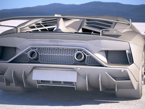 Aventador SVJ 2019 3D-Modell