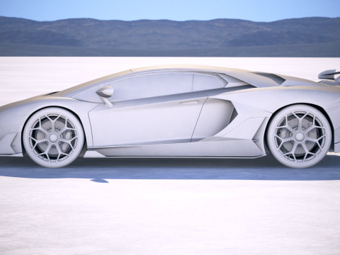 Aventador SVJ 2019 3D-Modell