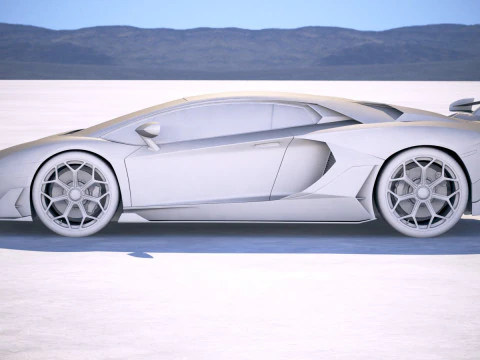 Aventador SVJ 2019 3D Model
