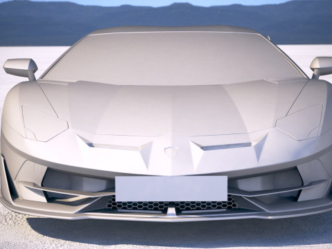 Aventador SVJ 2019 3D-Modell