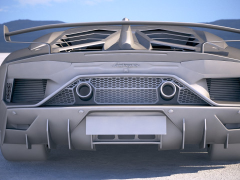 Aventador SVJ 2019 3D-Modell