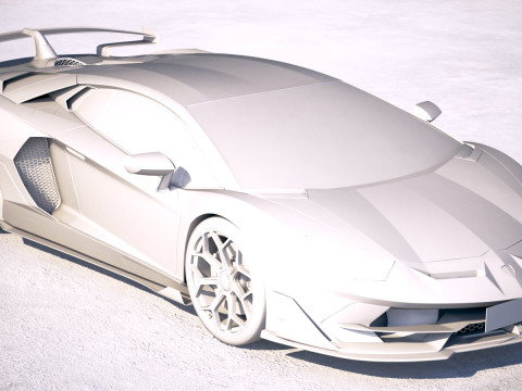 Aventador SVJ 2019 3D-Modell