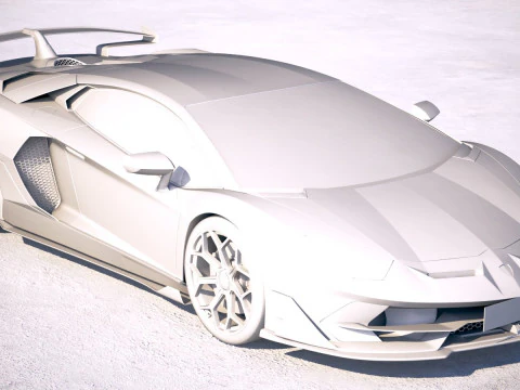 Aventador SVJ 2019 3D Model