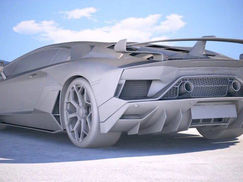Aventador SVJ 2019 3D Model