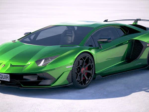 Aventador SVJ 2019 3D Модель