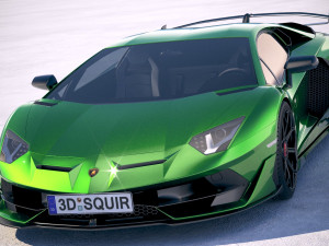 Aventador SVJ 2019 3D-Modell