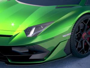 Aventador SVJ 2019 3D-Modell