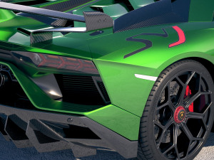 Aventador SVJ 2019 3D-Modell