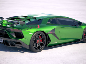 Aventador SVJ 2019 3D-Modell