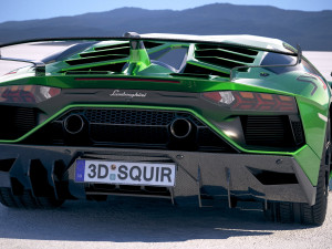 Aventador SVJ 2019 3D-Modell