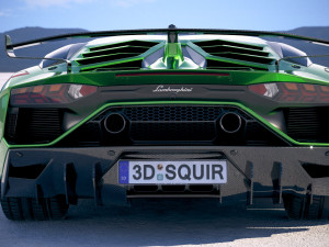 Aventador SVJ 2019 3D-Modell