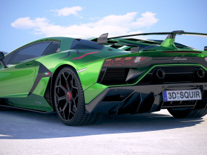 Aventador SVJ 2019 3D-Modell