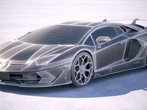 Aventador SVJ 2019 3D-Modell