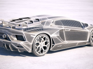 Aventador SVJ 2019 3D-Modell