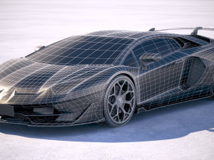 Aventador SVJ 2019 3D-Modell