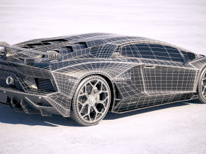 Aventador SVJ 2019 3D-Modell