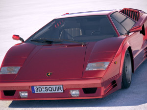 Countach LP500 Anniversary 3D मॉडल