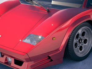 Countach LP500 Anniversary 3D मॉडल