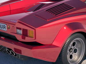 Countach LP500 Anniversary 3D मॉडल