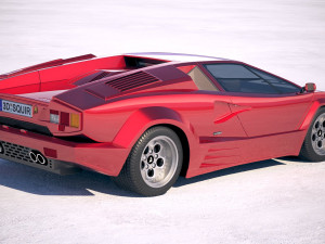Countach LP500 Anniversary 3D मॉडल