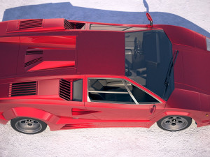 Countach LP500 Anniversary 3D मॉडल
