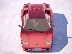 Countach LP500 Anniversary 3D मॉडल