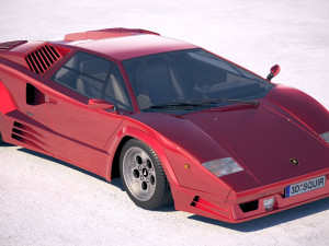 Countach LP500 Anniversary 3D मॉडल