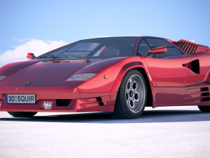 Countach LP500 Anniversary 3D मॉडल