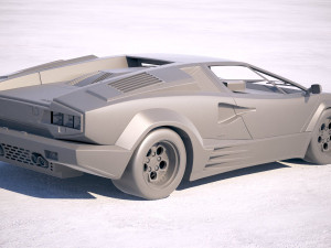 Countach LP500 Anniversary 3D मॉडल