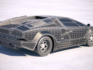 Countach LP500 Anniversary 3D मॉडल