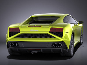 Gallardo LP560 4 2015 vray Modelo 3D