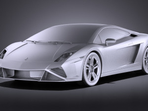 Gallardo LP560 4 2015 vray Modelo 3D