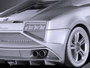 Gallardo LP560 4 2015 vray Modelo 3D