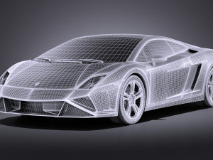 Gallardo LP560 4 2015 vray Modelo 3D