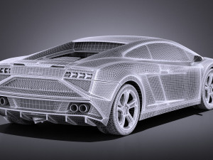 Gallardo LP560 4 2015 vray Modelo 3D