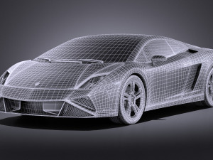 Gallardo LP560 4 2015 vray Modelo 3D
