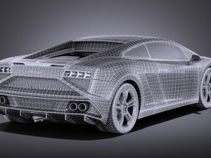 Gallardo LP560 4 2015 vray Modelo 3D