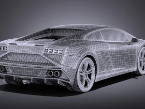 Gallardo LP560 4 2015 vray 3D Model