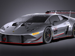 Huracan LP-620 2 Super Trofeo 2017 vray 3D Model