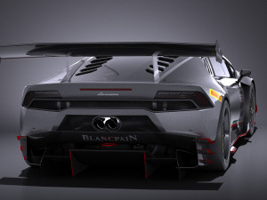 Huracan LP-620 2 Super Trofeo 2017 vray 3D Model