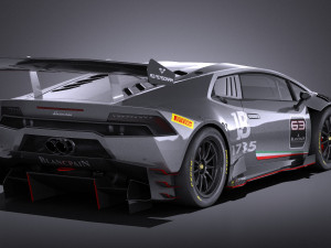 Huracan LP-620 2 Super Trofeo 2017 vray 3D Model