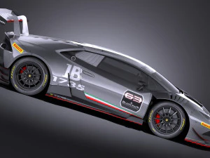 Huracan LP-620 2 Super Trofeo 2017 vray Modèle 3D