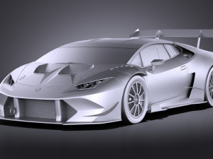 Huracan LP-620 2 Super Trofeo 2017 vray 3D Model