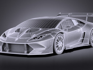 Huracan LP-620 2 Super Trofeo 2017 vray 3D Model