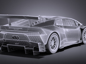 Huracan LP-620 2 Super Trofeo 2017 vray 3D Model