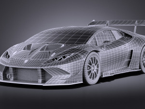Huracan LP-620 2 Super Trofeo 2017 vray 3D Model