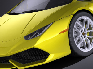 Huracan LP 610-4 2016 vray Modèle 3D