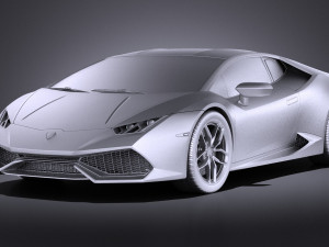 Huracan LP 610-4 2016 vray Modèle 3D